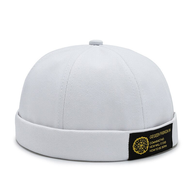 Novedad, sombrero casero de las cuatro estaciones, gorros hipster callejeros, gorra de cuero con dosel de hip hop, gorras universales para hombres y mujeres: Blanco