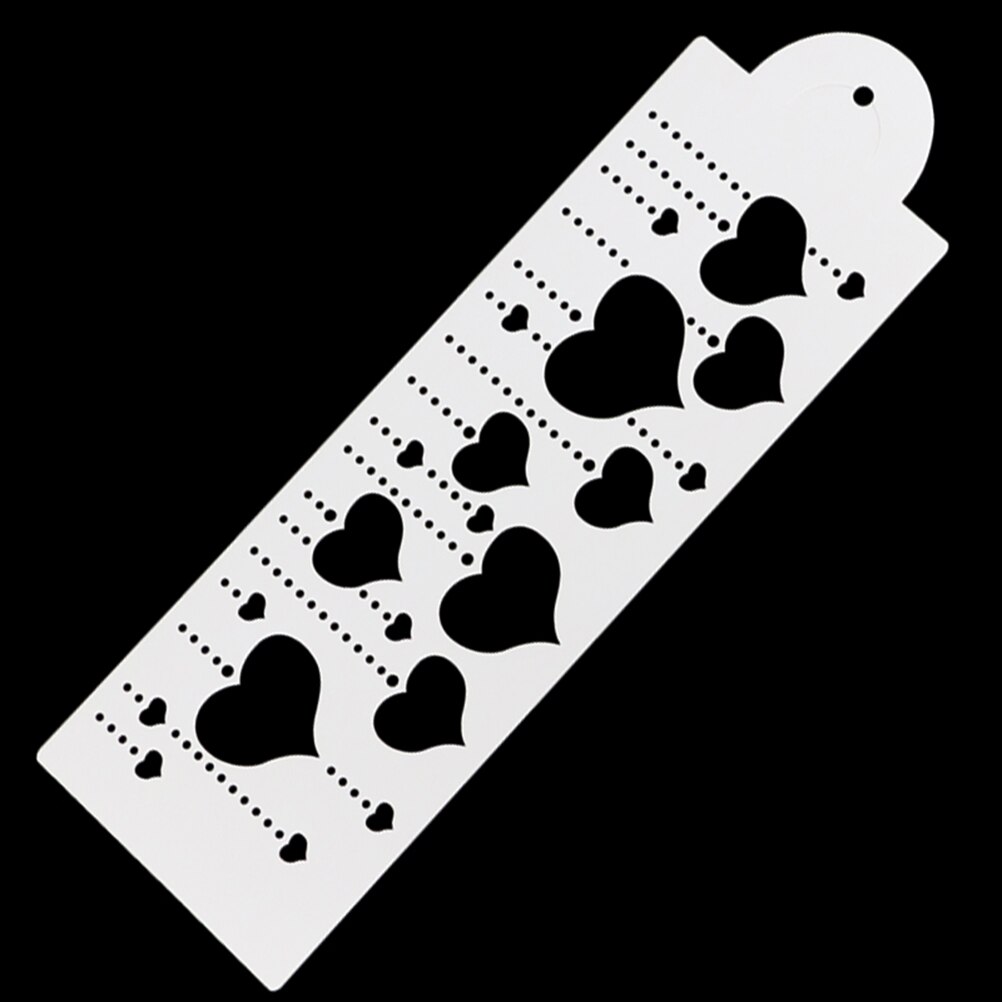 Hängande hjärta tårta stencil sida tårta stencil fondant form tårt dekorationsverktyg tårta sida dekorera topp stencil dekoration