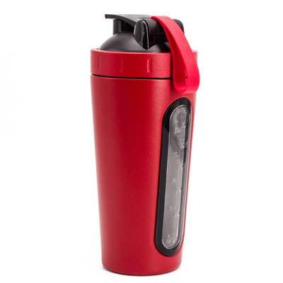 700ml rustfri stål protein shaker shake milkshake mix kop udendørs sport fitness shake kop sport flaske bpa gratis: Lysegrå