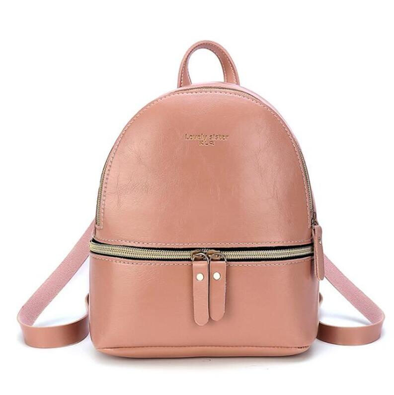 Yogodlns Neue Frauen Rucksack Mini Weichen berühren Multi-Funktion Kleine Rucksack Weibliche Damen Schulter Tasche Mädchen Handtasche: rosa