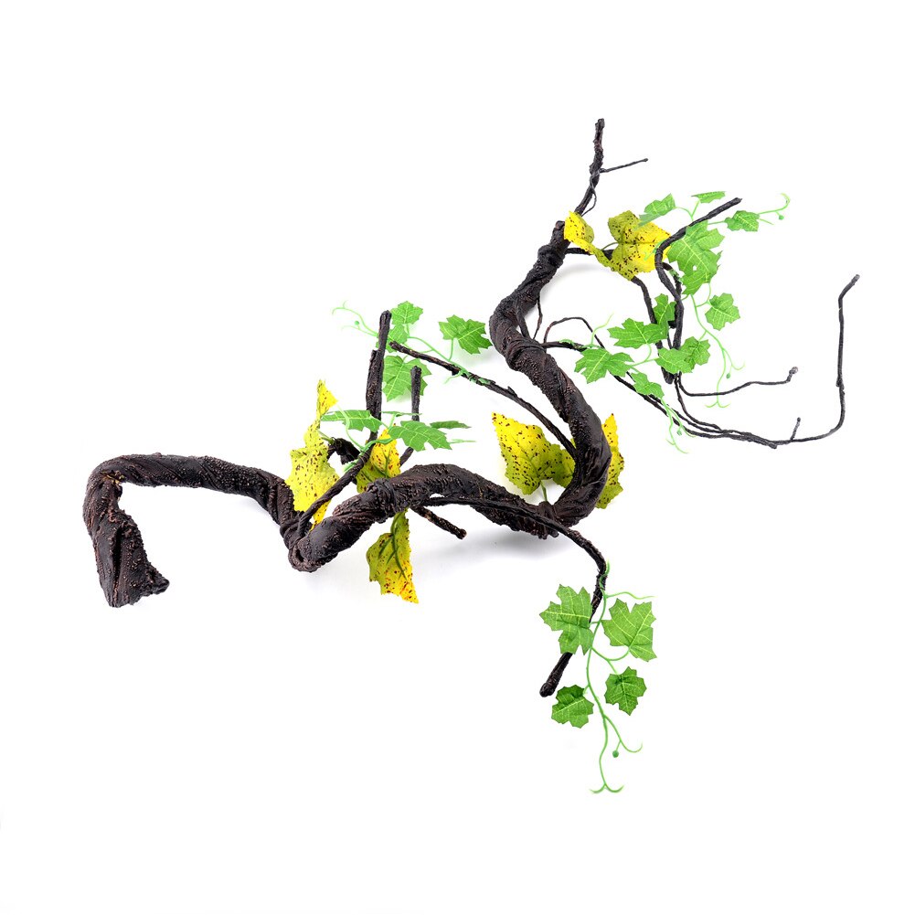 Jaula de camaleón para decoración del hogar, serpientes, animales pequeños, lagarto, escalada, reptil Artificial, vid, Terrario de araña, suministros para mascotas
