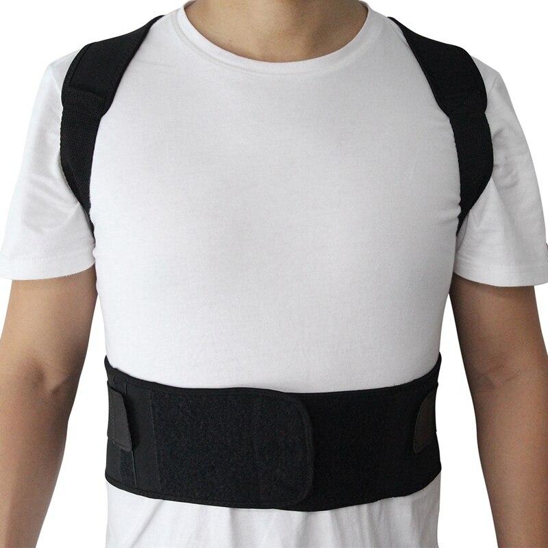 Magnetisk terapi kropsholdning korrigerende skulder ryg støtte bælte til mænd kvinder størrelse m