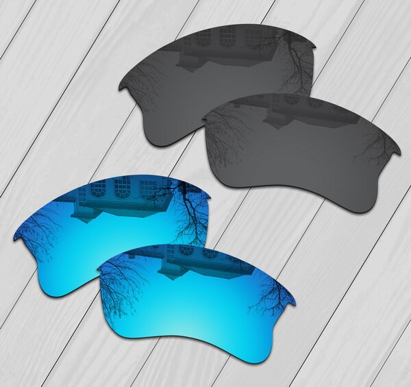 E.o.s Gepolariseerde Verbeterde Vervanging Lenzen Voor Oakley Half Jacket Xlj Zonnebril-Meerdere Keuze: Black-Ice blue