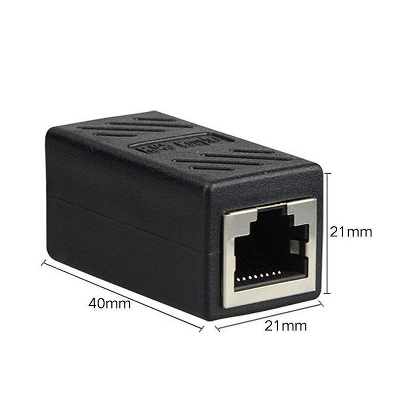 1Pc/2Pcs CAT6 Network Ethernet RJ45 Female – Female LAN Connector Network Adapter Coupler