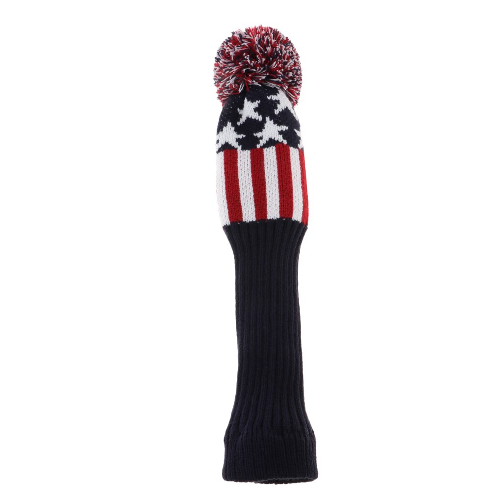 Golf Drivers Headcover Club Sock Golf Head Cover Golf Equipment Pom Pom Knitted Socks Head Covers for Ggolf Clubs
