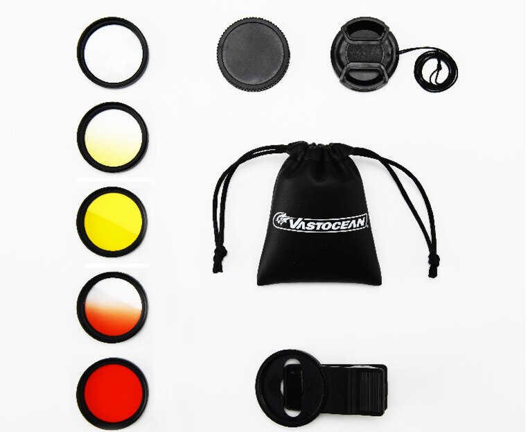 Aquarium mobiele telefoon camera spiegel zee zee 3 cilinder cilinder lens filter met macro lens spiegel spiegel koraal zee god: Paizhao jingzi 5