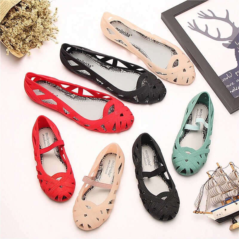 Mini Melissa Schoenen Vrouwen Jelly Sandalen Melissa Meisjes Jelly Sandalen Antislip Sandalen Ouder-Kind Schoenen Strand sandalen