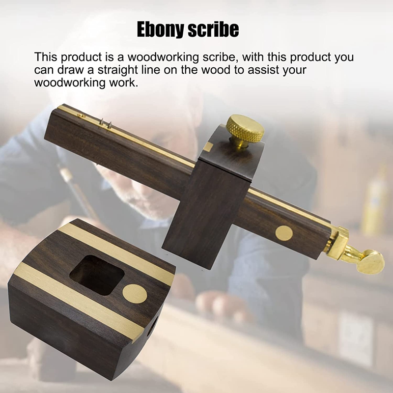 Mortise Gauge - Woodworking Scriber Marking Gauge, Wood Sliding Scraper Scribe Carpenter, Measuring Tool For Woodworking