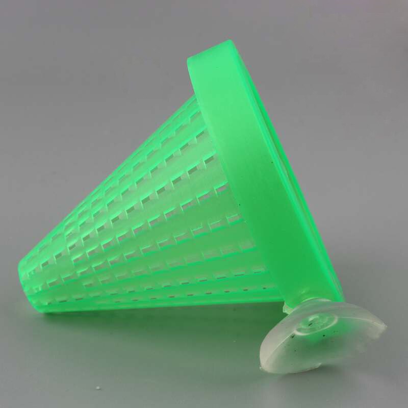 1pc akvarium akvarium plast vatten loppor tratt kon kopp matningsring nematod kopp blod bugg kopp trattmatare med sugkoppar
