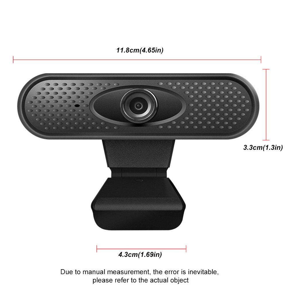 Full HD 1080P Webcam USB PC Computer Camera with Microphone Driver-free Video Webcam for Online Teaching Live Broadcast