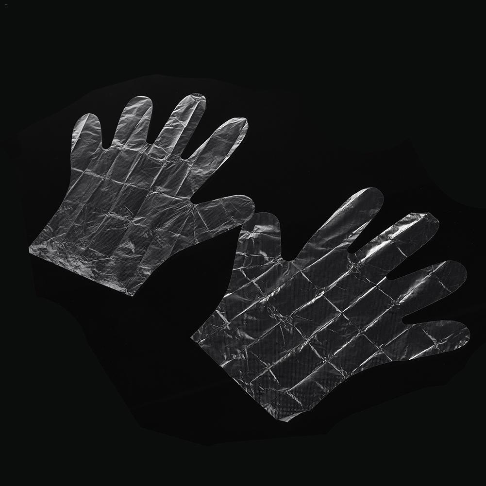 100 PCS Disposable Gloves Multipurpose Latex-Free Disposable PE for Kids Food-grade Protective Dinning Eating for BBQ Fruit