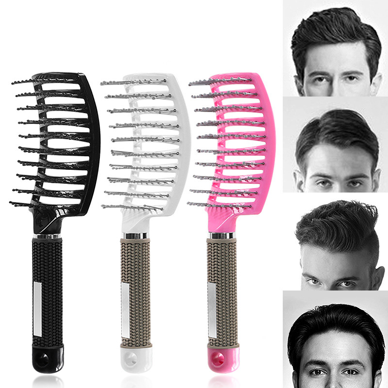 Haar Hoofdhuid Massage Kam Nylon Haarborstel Antistatische Nat Krullend Ontwarren Haar Borstel Meisjes Salon Kappers Styling Brush Tool