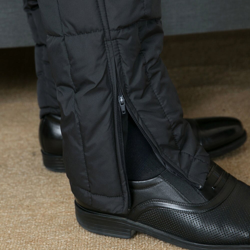 Winter heren broek katoenen dons warme broek dikke casual broek waterdichte koudebestendige donsbroek papa plus maat 7xl