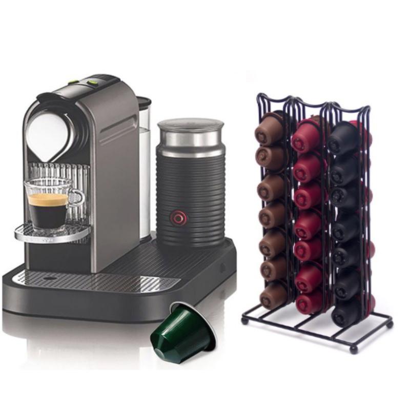 Coffee Capsule Holder Special Capsule Holder With Black Plastic Spray Type Nespresso 42PCS Coffee Capsule Storage Holders