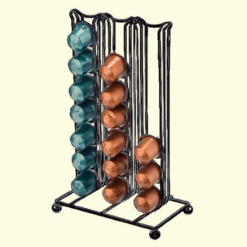 40 schoten Kaffee Kapsel Organizer Lagerung Stehen Praktische Kaffee Schubladen Kapseln Halter Für Nespresso Kaffee Kapsel Regale: Hellgelb