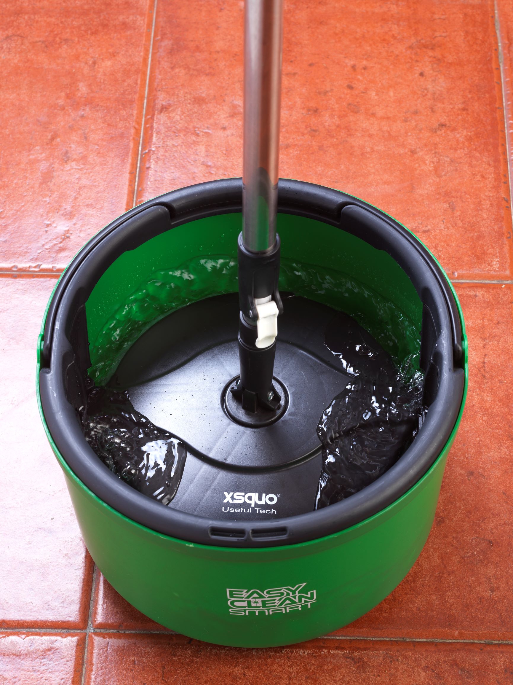 Nueva Fregona Spin Compacta con super tamaño de mopa, especial para suelos de parquet y cerámicos. Easy Clean Smart