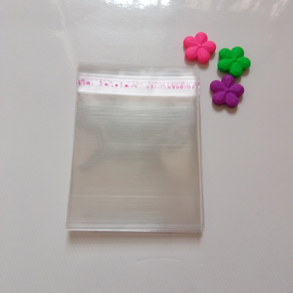 1000 sztuk Opp Bag samoprzylepne przezroczyste torby dla kobiet/tkaniny/prezent/woreczki na biżuterię małe plastikowe torby wyświetlacz torba do pakowania