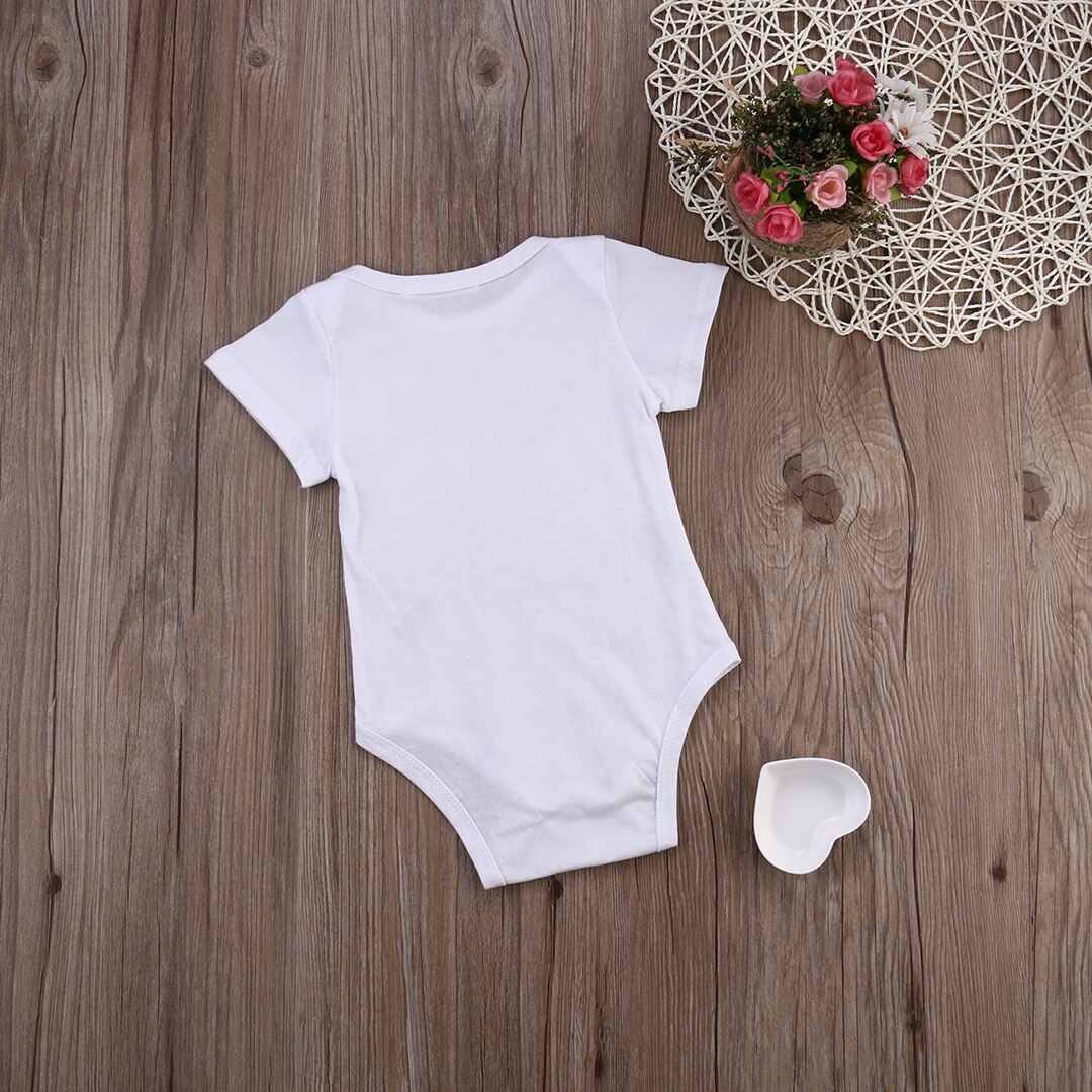 Neugeborenen-Baby-Karosserie aus baumwolle mit kurzen ärmeln, strampler, sommerkleidung für werdende väter, sonnenanzug