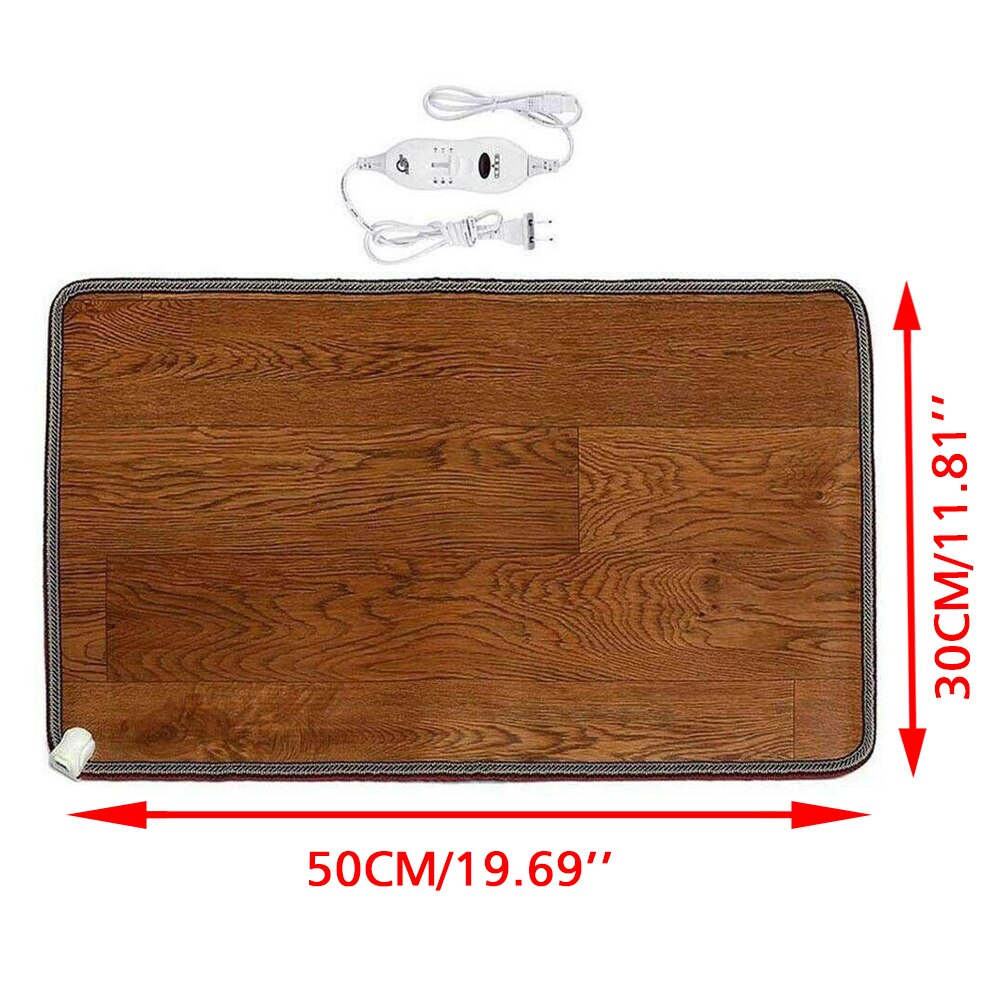 Electric Heated Foot Warmer Floor Heating Mat Pad Carpet Feet Heater Office Home