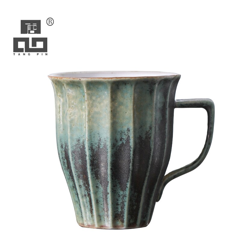 TANGPIN green ceramic tea mugs travel mug chinese coffee mug 250ml