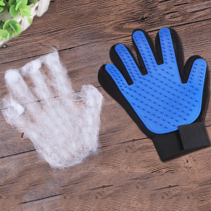 Guante De aseo para mascotas, guantes De eliminación De pelo para gatos, cepillos De eliminación De vello para gatos, peines De Masaje para perros, suministros para mascotas, accesorios para gatos