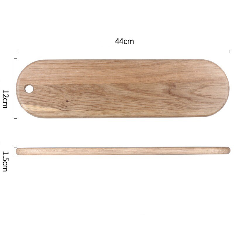 Natuurlijke Wit Eiken Broodplank Japanse Stijl Snijplank Steak Sushi Bakken Snijplank Restaurant Serveren Houten Plaat