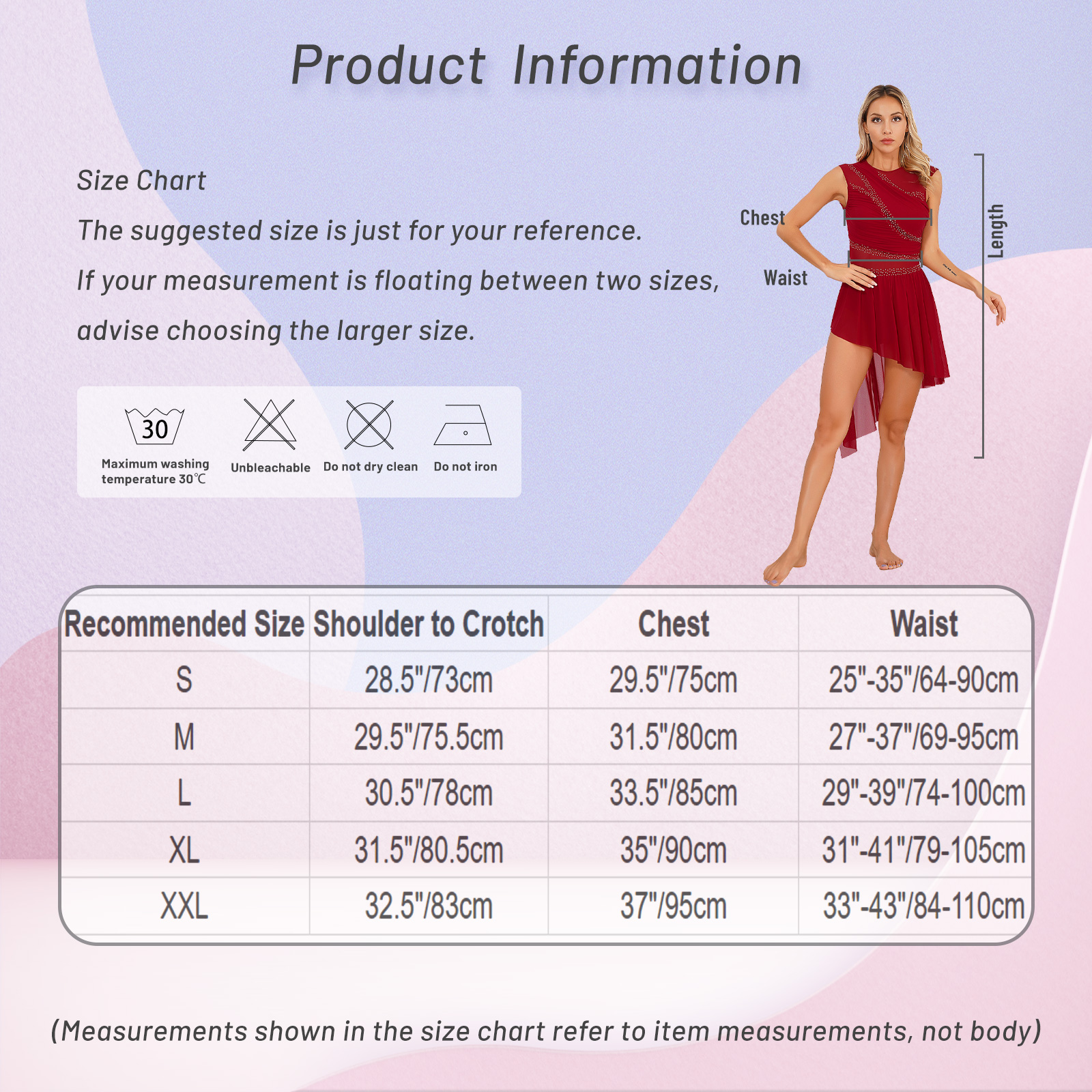 Womens Modern Lyrical Dance Dress High-Low Tulle Rhinestone Ballet Gymnastics Leotards Figure Skating Performance Costume