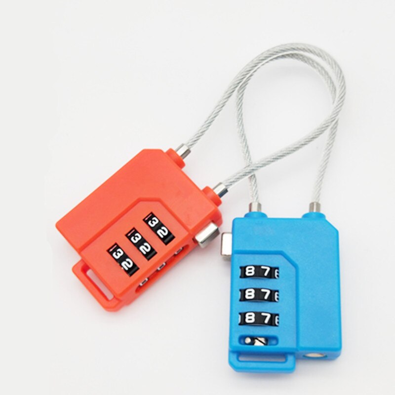 Padlock Smart Combination Locks 3 Digit Password Resettable Lock Code for Suitcase Luggage Bag Suit Hardware