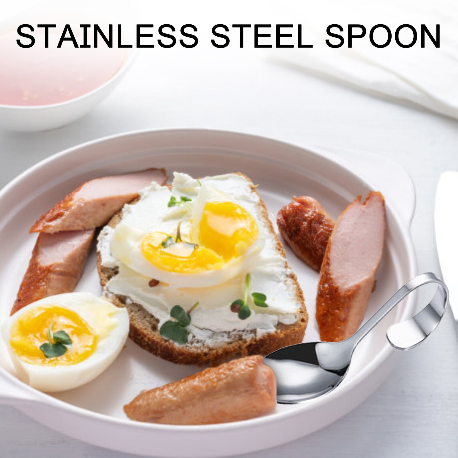 1 Piece Stainless Steel Curved Handle Scoop Serving Scoop