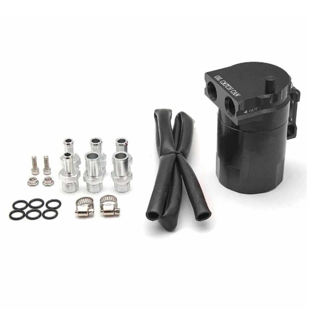 Oil Tank Set Oil Storage Tank 300ml With Vented Aluminum Compact Double Cylinder Polished Baffle