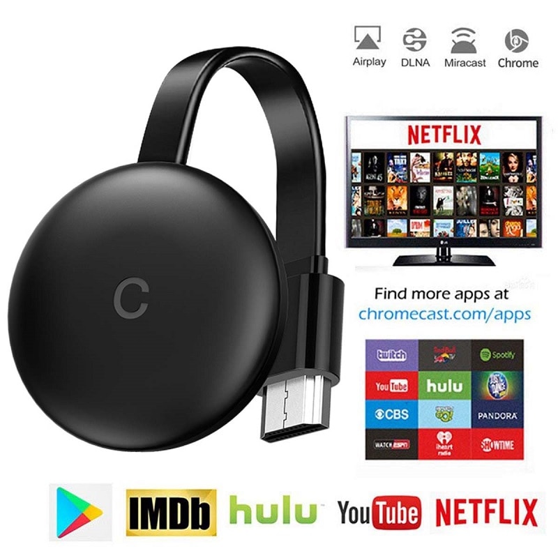 G12 TV Stick Wireless Dongle TV WiFi compatibile HDMI 1080P per google chromecast 32 ricevitore per Miracast Airplay Android IOS PC