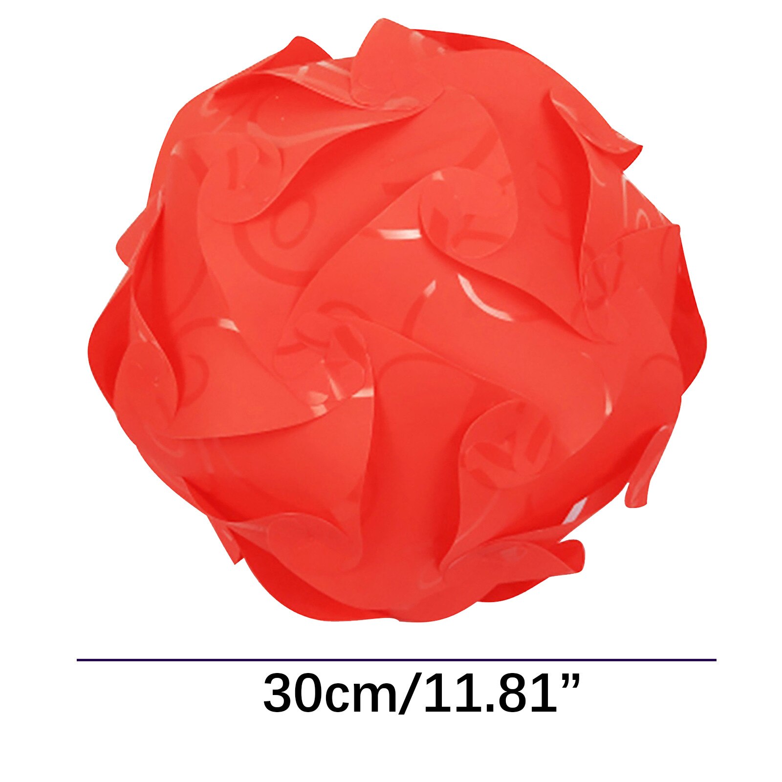4# DIY Puzzle Lamp Shade Kit Decorative Protection Lampshade 30cm/11.8inch Modern Shades Bedroom Home Decoration Lamp Covers: Red 