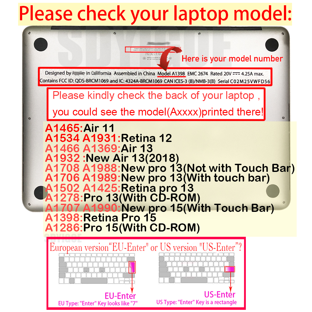 Korean Keyboard Cover for MacBook air 11 inch 11.6 air A1465 A1370 US key laptop keyboard protective film Korean display