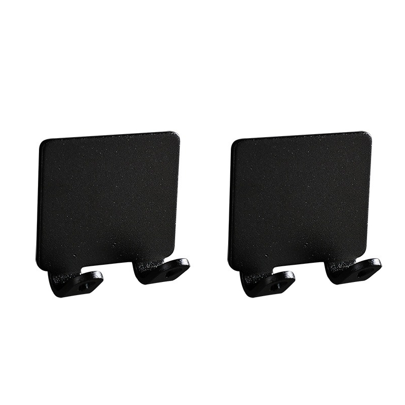 Soporte para maquinilla de afeitar para hombre, gancho de almacenamiento, estante de pared para baño, accesorios de cocina y pared, 5 piezas: 2pcs black