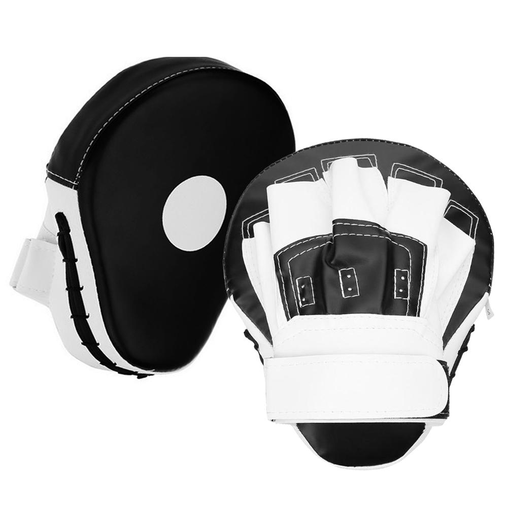 1 par pu læder træningsudstyr slag sparkepuder taekwondo håndmål buet mål mma boksning buet slagpude: Default Title