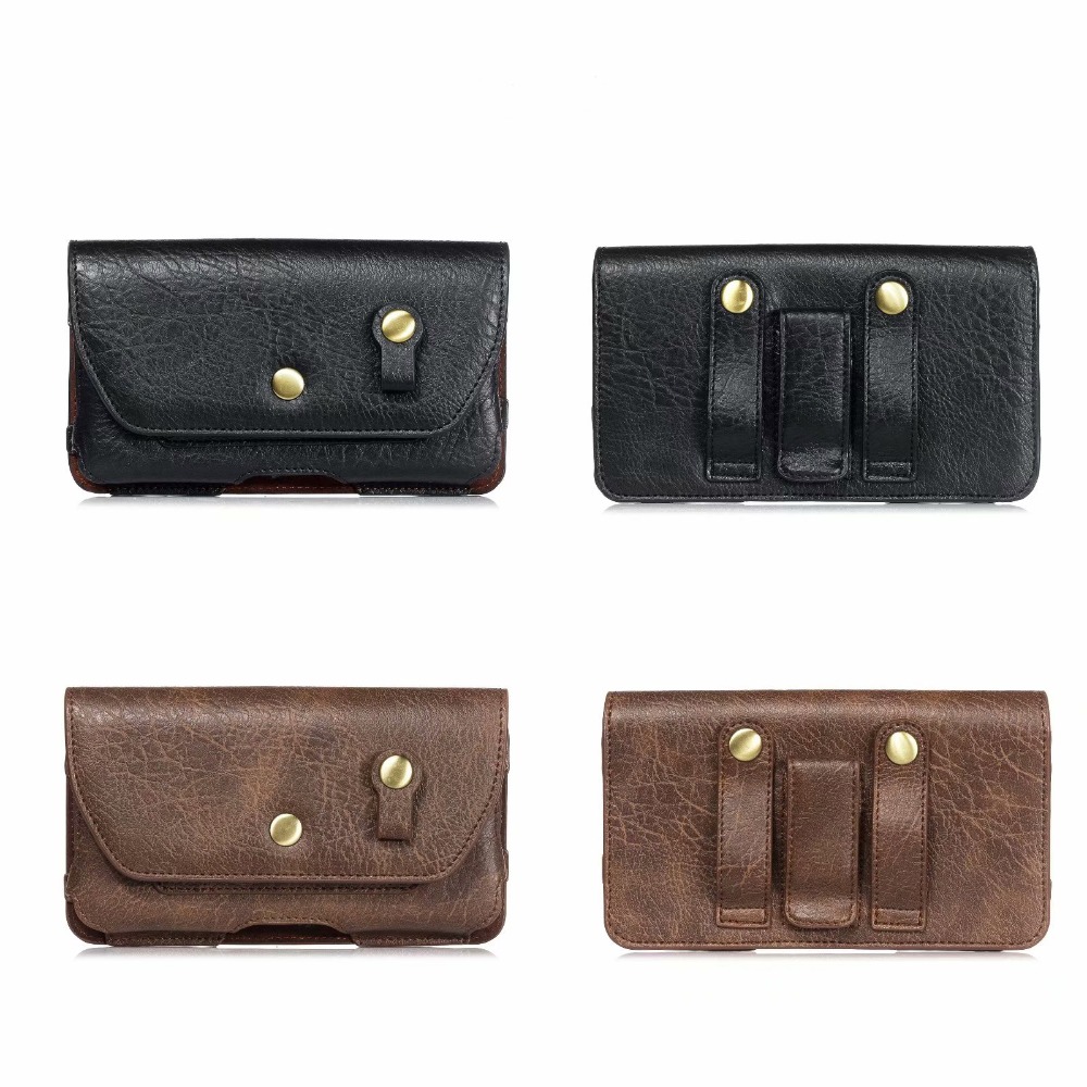 4.7 - 6.4 inch Retro Magnetic Holster Belt Bag Clip Phone Cover For Samsung A70 A50 A30 A20 A40 Note 10 Plus Waist Leather Case