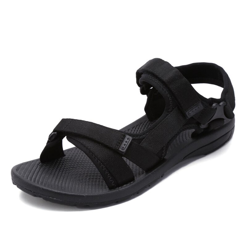Mannen Sandalen Mannen Zomer Schoenen Zwart Strand Sandalen Voor Man Plus Size 45 46