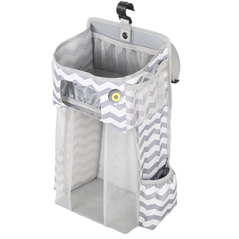LED Nachtlicht Baby Lagerung Organizer Krippe Hängen Lagerung Tasche Caddie Organizer