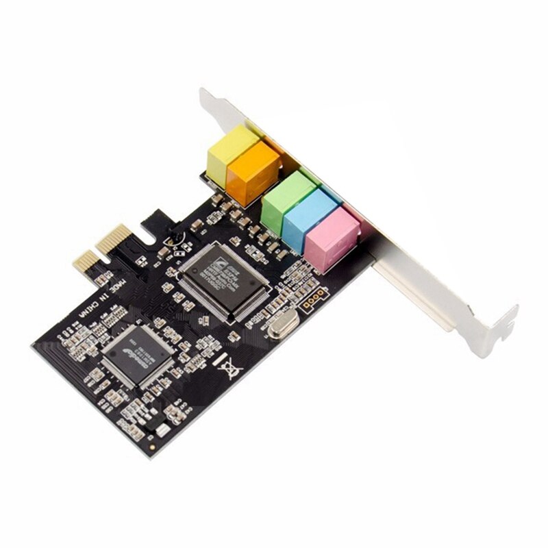 PCIe Sound Card PCI-E X1 CMI8738 Chip 64 Bit Sound Card Stereo 5.1 Channel Desktop Built-in Sound Card for PC