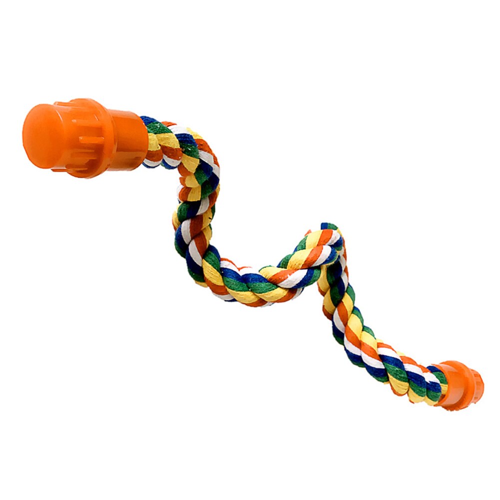 Support pour oiseaux de compagnie 40/55/80cm, Cage suspendue en corde de coton, jouet à mâcher d&#39;escalade
