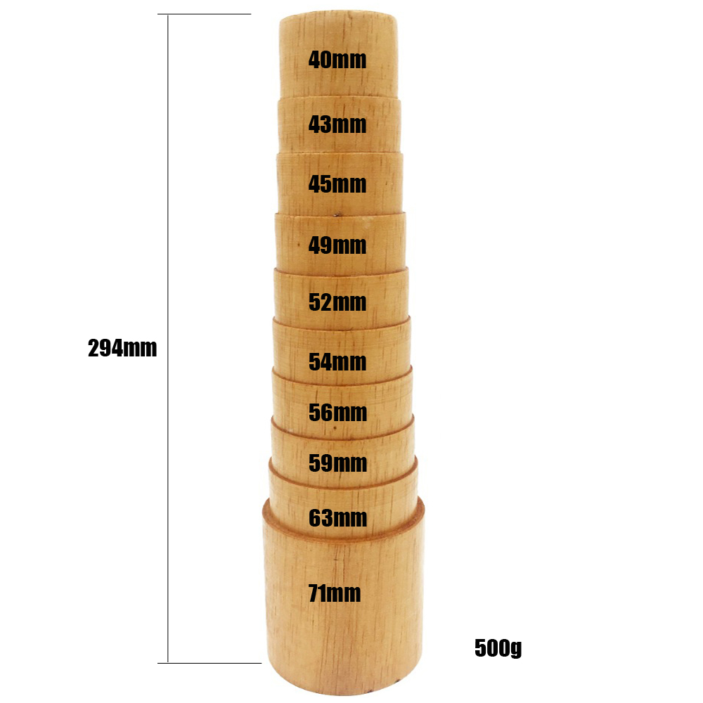 Jewelry Tools Bracelet Mandrel Shaping Bangle Bracelet Sizer Tool Bangle Size Measure Gauge: Trapezoid Wood