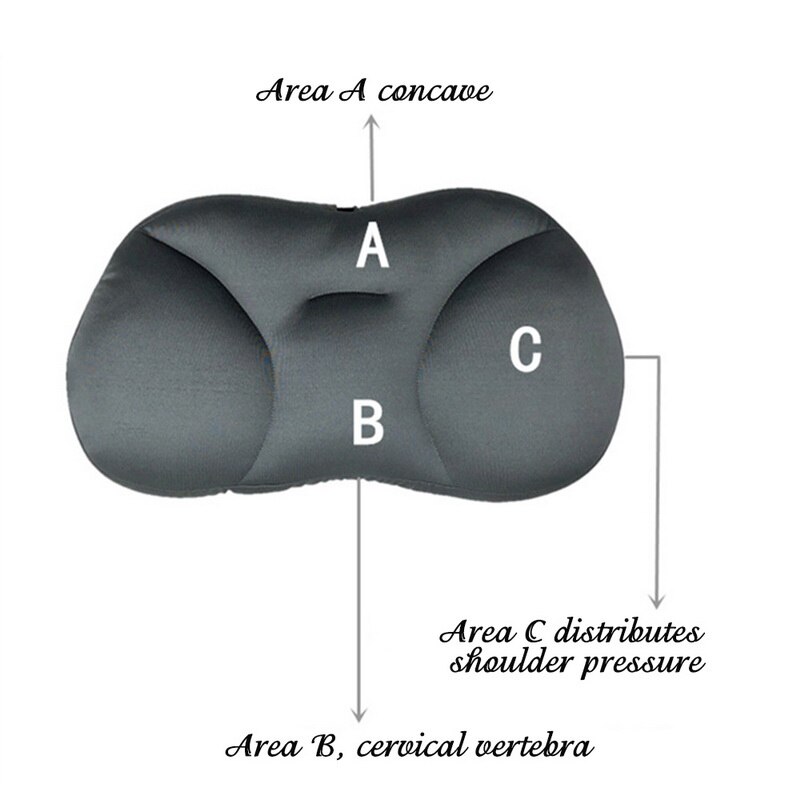 3D Neck Micro Airball Pillow Deep Sleep Addiction Head Rest Air Cushion Pressure Relief Pillows Washable PillowCase Covers