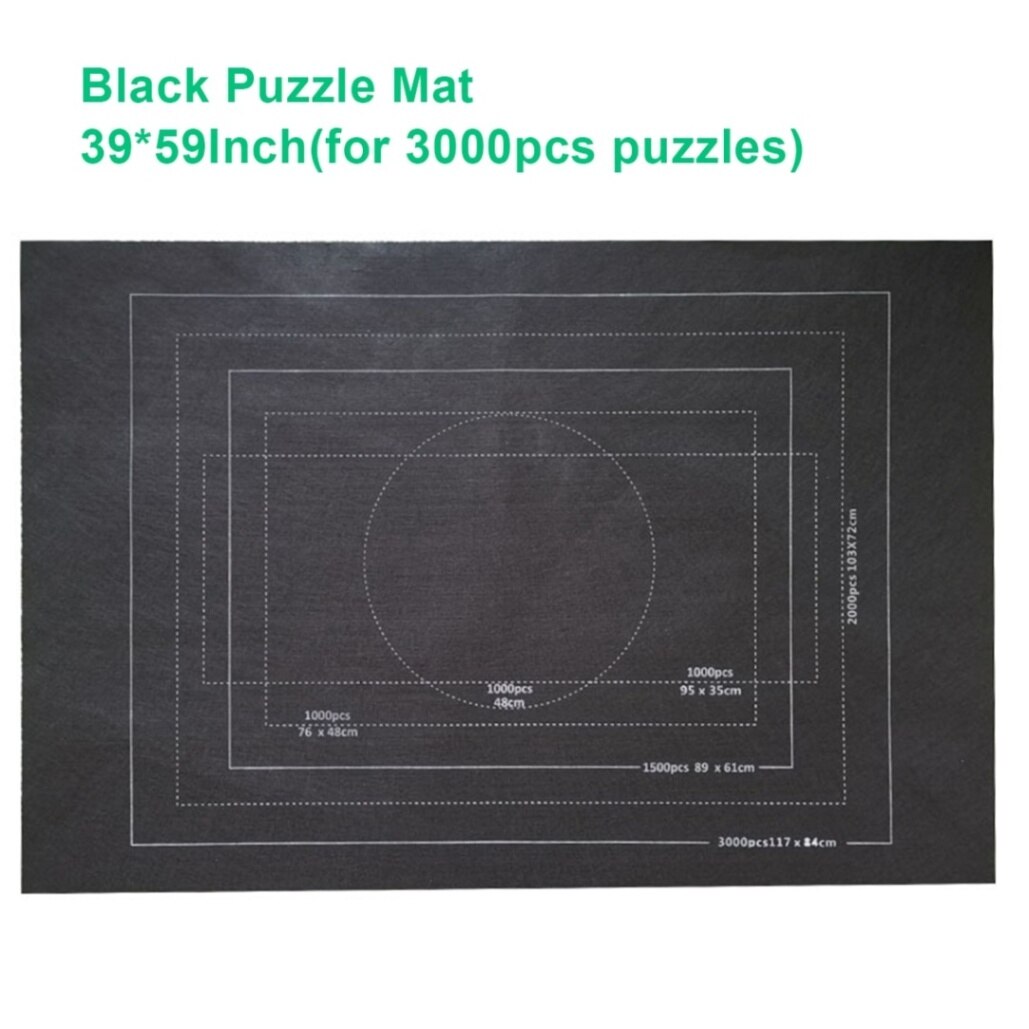 A esteira profissional do quebra-cabeça rola acima a placa da esteira de feltro para o material favorável ao meio ambiente do armazenamento do enigma para até 3000 peças quebra-cabeças: 39x59inch Black