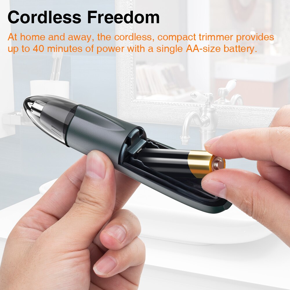 Tondeuse électrique pour nez et oreilles, rasoir rotatif à 360 °, épilation rapide et sûre, Kit de soins du visage durable pour hommes et femmes