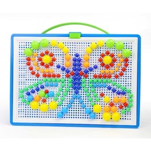Tablero de mosaico niños juguete educativo 296 Uds. Uñas de setas rompecabezas juguetes de aprendizaje L9 #2