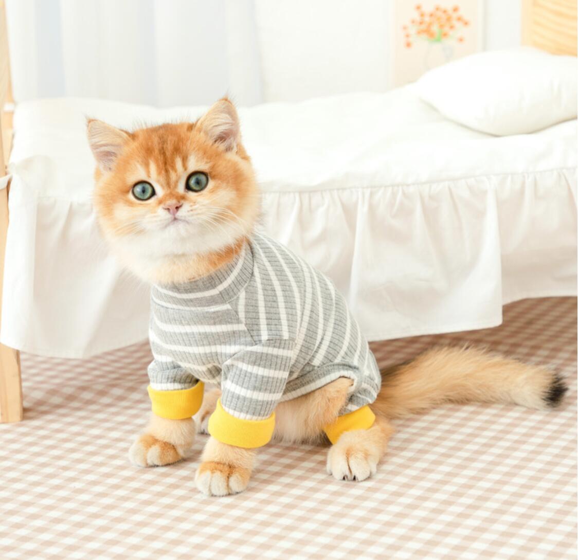 Cat Clothes Small Cats Vest Casual Warm Kitten Shirt