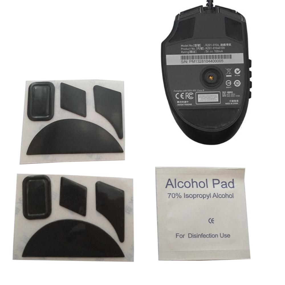 2Pcs 0.6mm Thickness Replace Mouse Feet Mouse Skates For Razer Naga / Naga Hex V2 Mouse