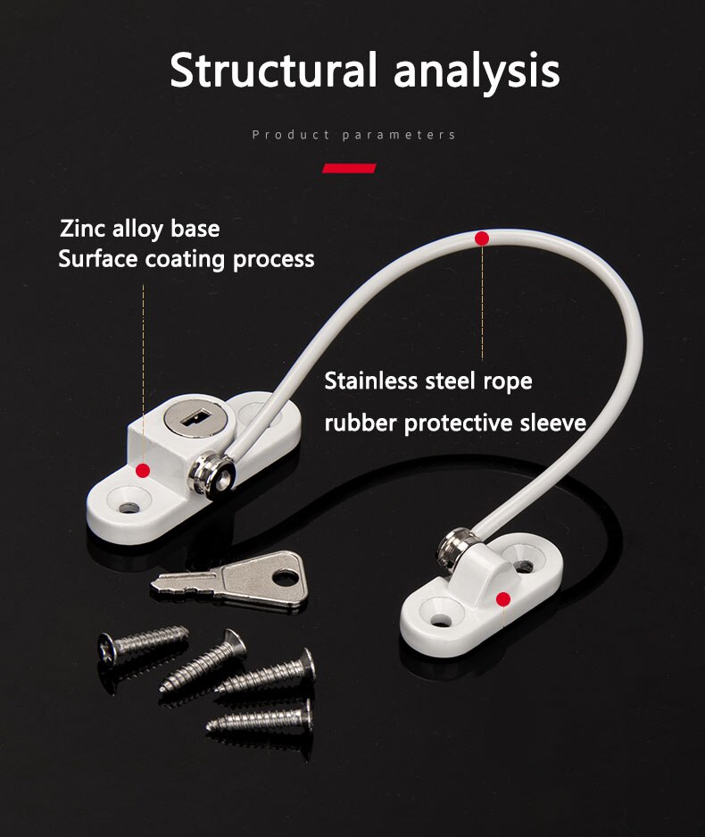 8 Teile/satz freundlicher Fenster Schutz Schlösser freundlicher Sicherheit Herbst Schutz Fenster Stopper Restrictor Baby Edelstahl Begrenzer