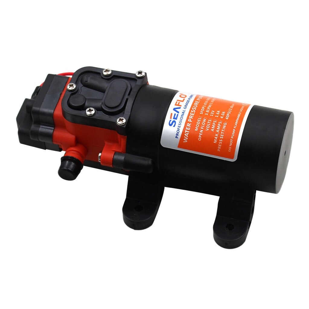 12V Boat Water Pump Micro Electric Diaphragm Water Pressur Pump 1.2 GPM 35PSI Self-priming Water Pumps For RV Car Marine Yacht