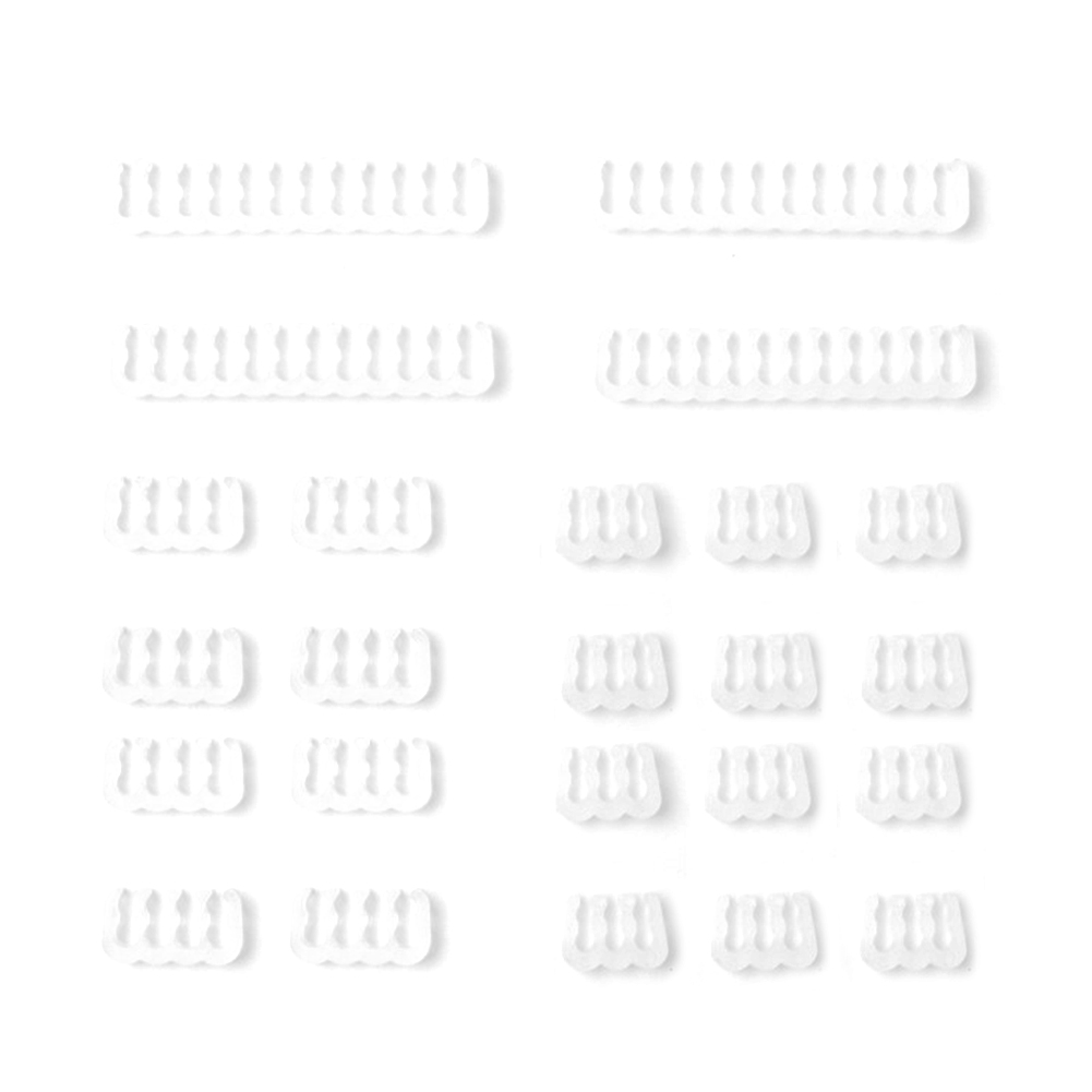 Peigne de câblage de direction d'alimentation pour PC, pince de gestionnaire de câbles d'ordinateur, 24 pièces: WHITE